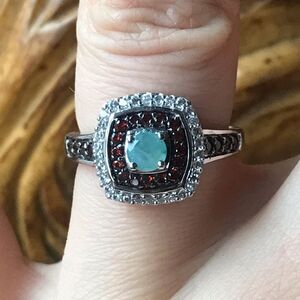 Natural Grandidierite Sterling Silver Ring Size 6